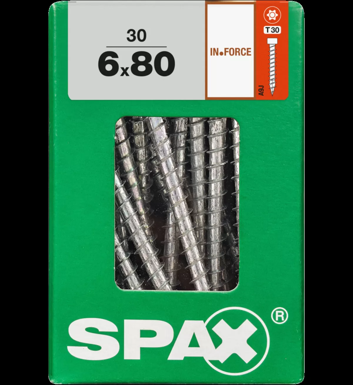 Brico Schroeven-Spax Schroef In.Force Wirox 6X80Mm 30 Stuks