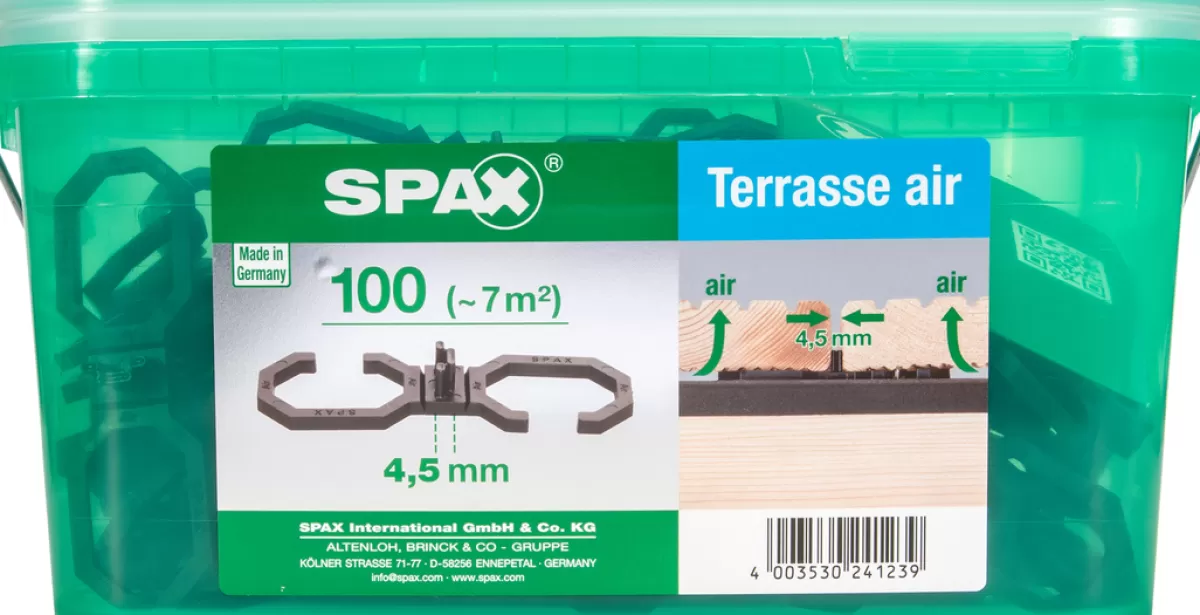 Brico Tuinbeslag & Terrasschroeven-Spax Terrasverhoger Air Hkb L 4,5Mm 100St