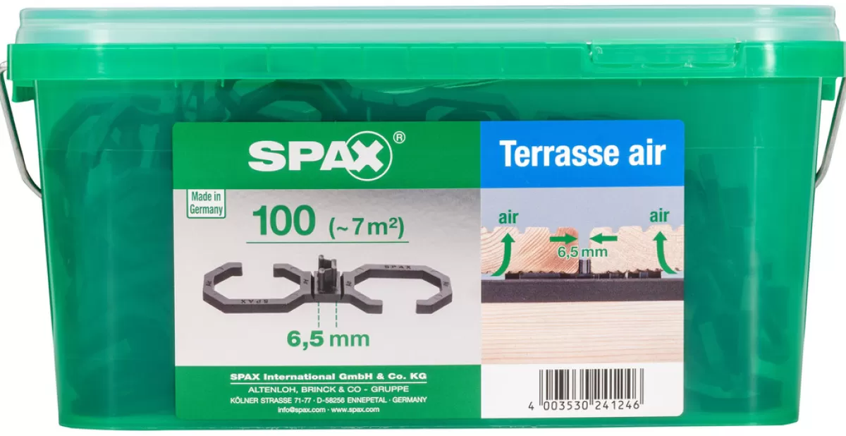 Brico Tuinbeslag & Terrasschroeven-Spax Terrasverhoger Air Hkb L 6,5Mm 100St