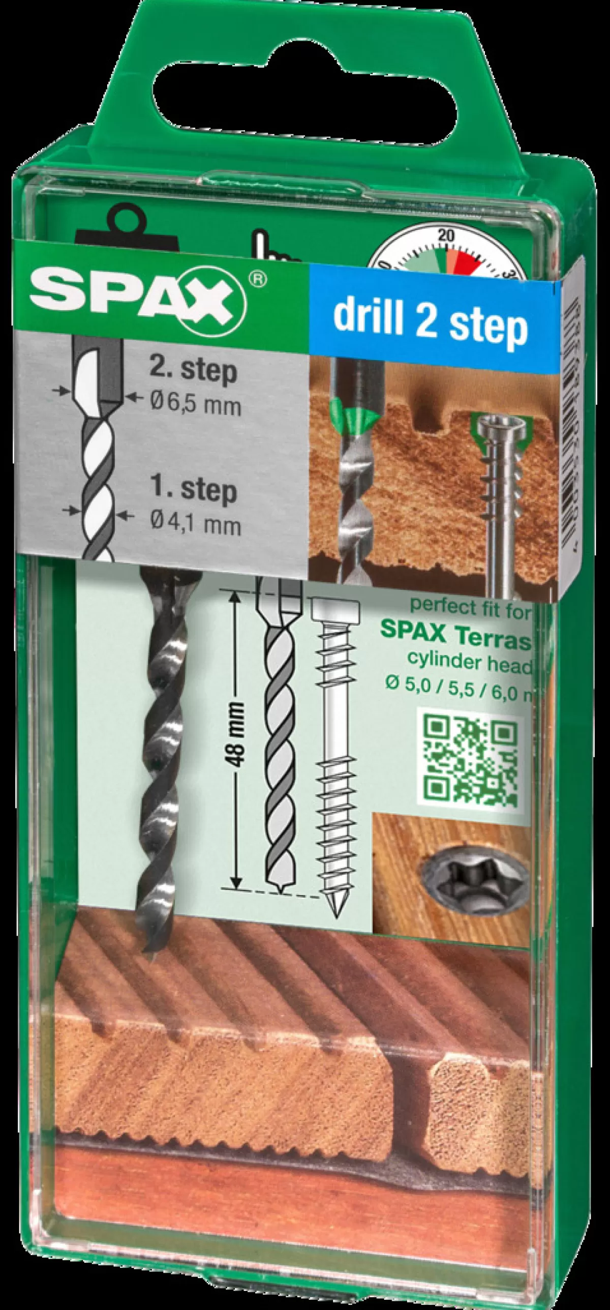 Brico Tuinbeslag & Terrasschroeven-Spax Trappenboor Drill 2 Step