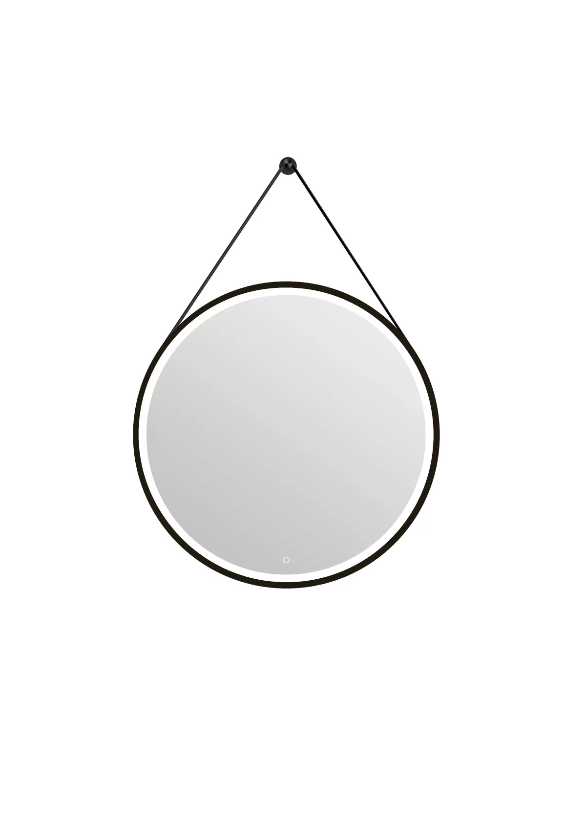 Brico Spiegel Barber Rond Met Verlichting Touch Sensor En Spiegelverwarming Zwart O75Cm Cheap