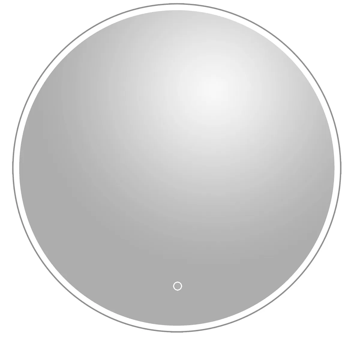 Brico Spiegel Renzo Rond Met Ledverlichting Touch Sensor En Spiegelverwarming O60Cm New