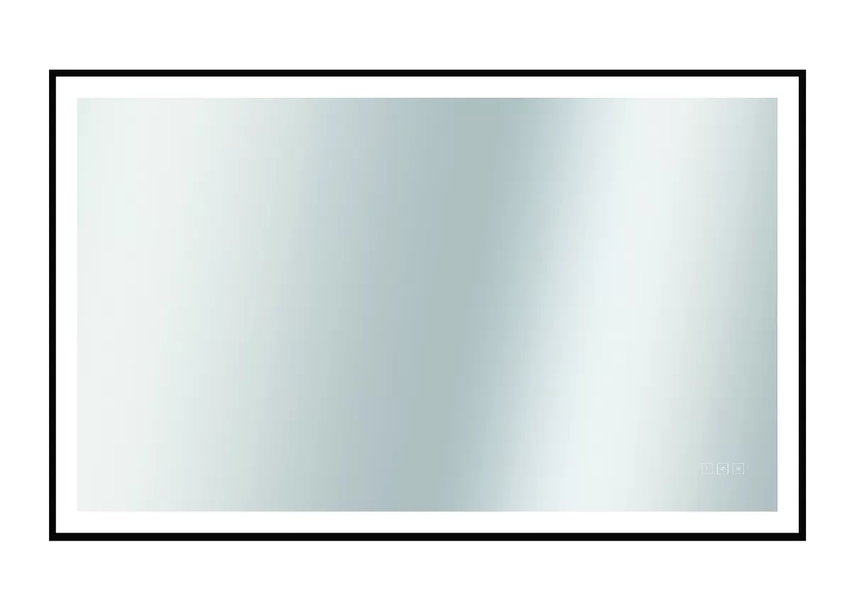Brico Spiegel Swann Rechthoek Met Ledverlichting Touch En Spiegelverwarming Zwart 75X120Cm Cheap