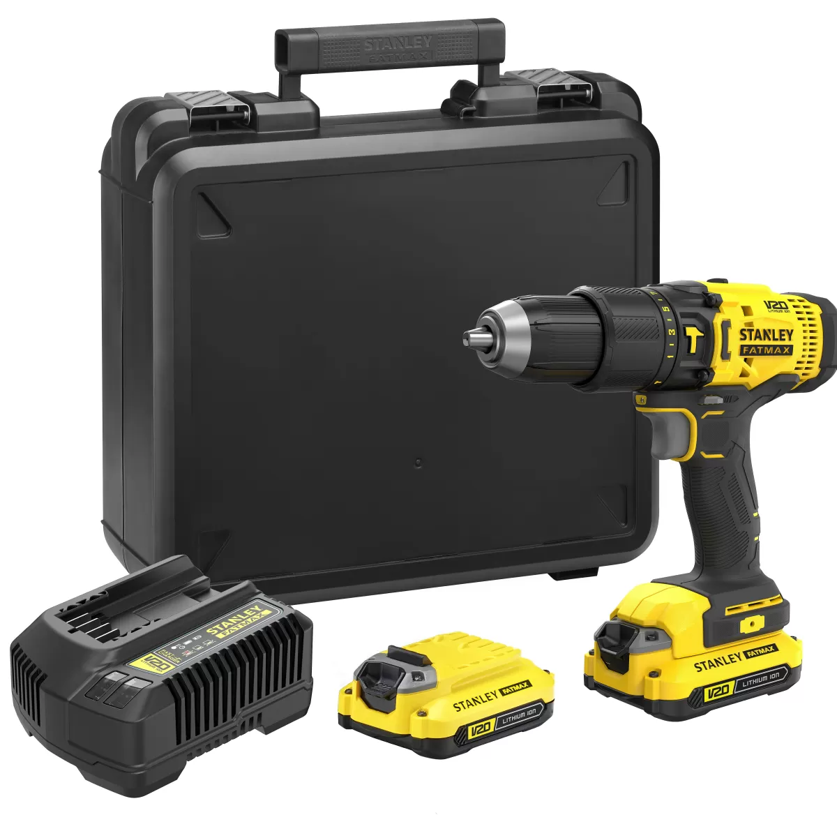 Brico Stanley Fatmax Accuboormachine Met Klopfunctie Sfmcd711C2K 18V (2 Accu'S) Outlet