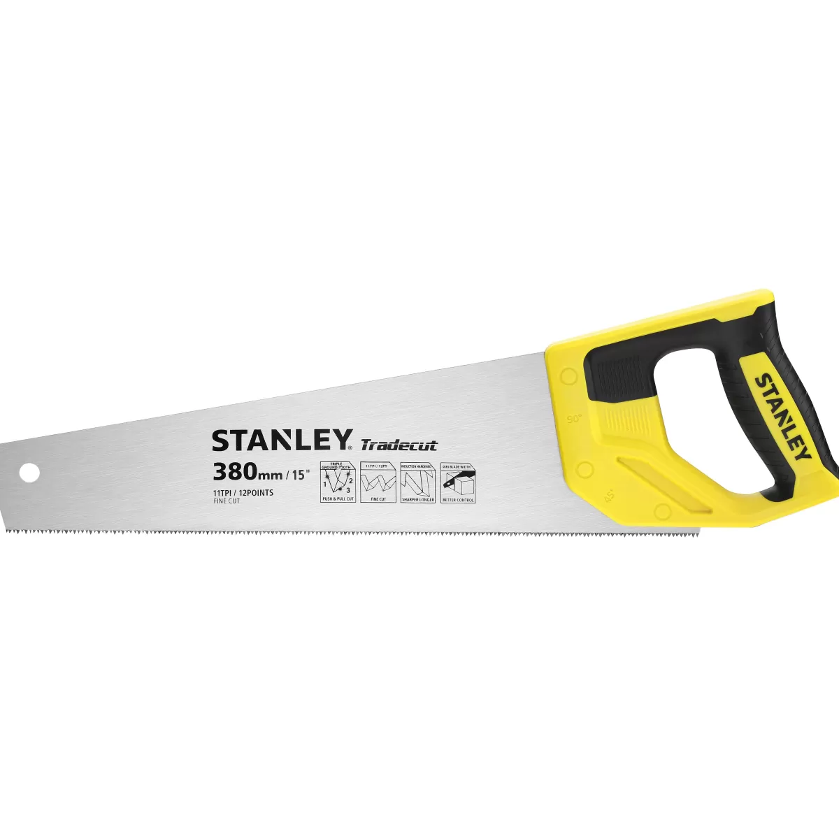 Brico Stanley Zaag Tradecut Fine 380Mm Clearance