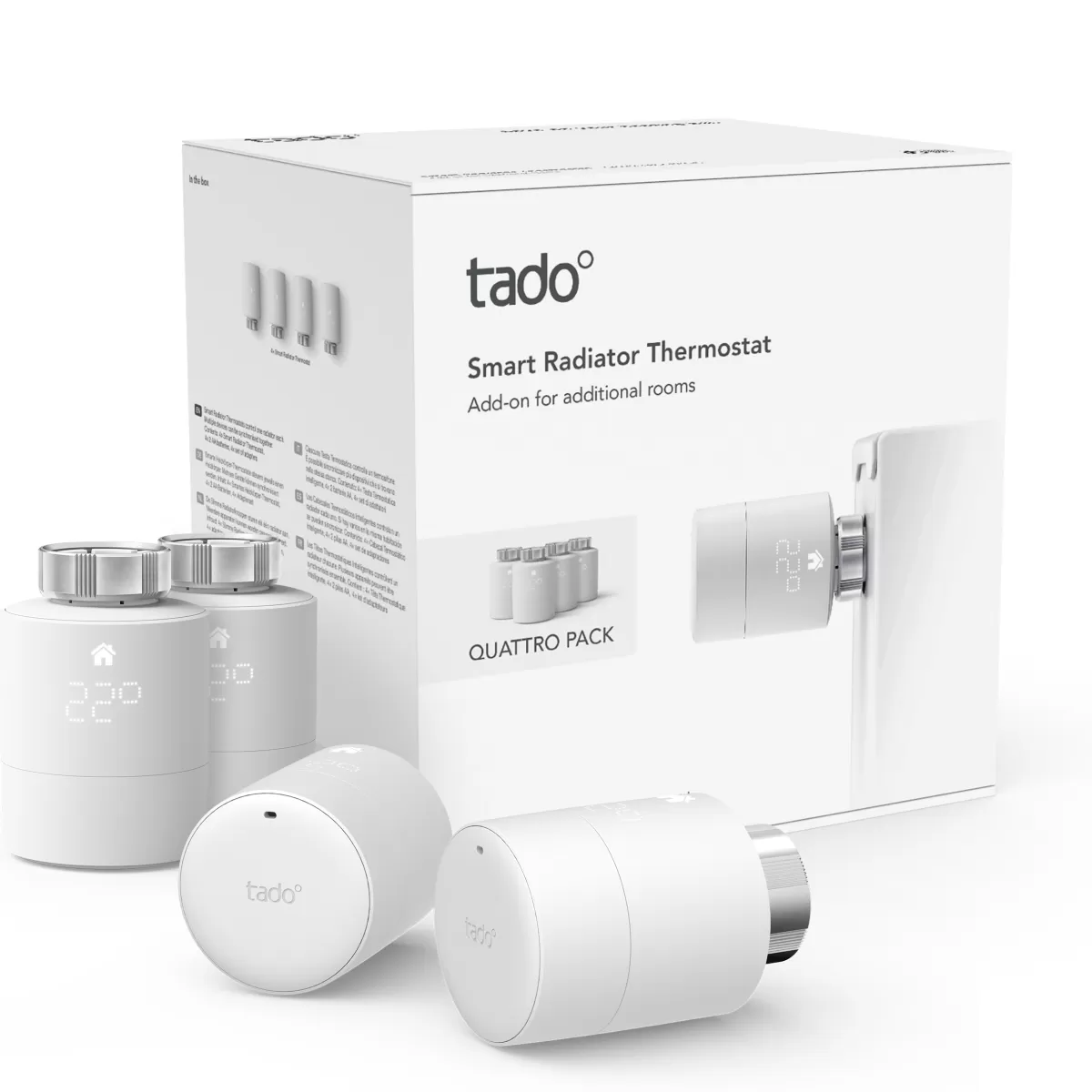 Brico Tado Slimme Radiator Thermostaat 4-Pack Wit