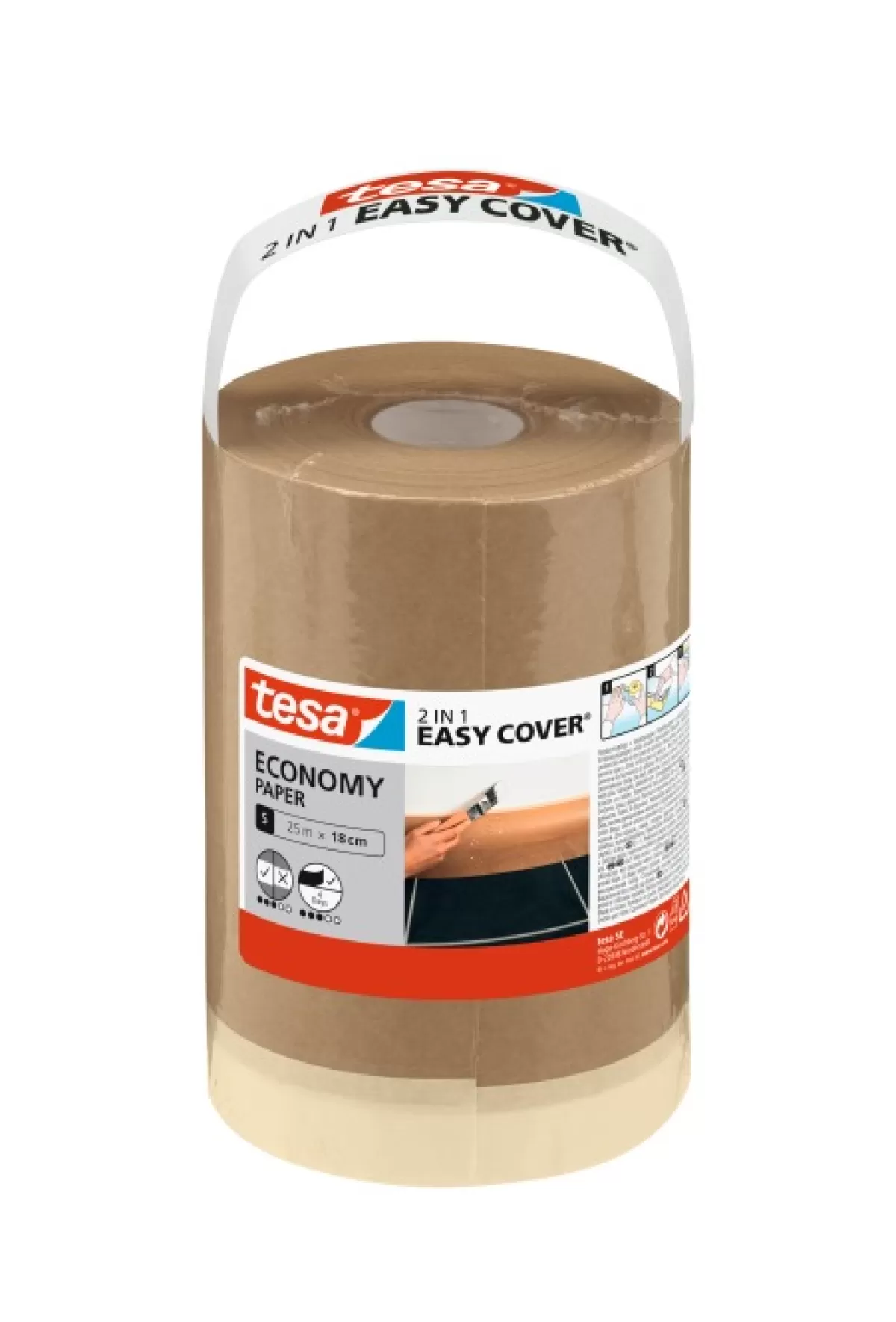 Brico Afplaktape-Tesa Afdekfolie Tesa Easy Cover Economy 15Cmx20M