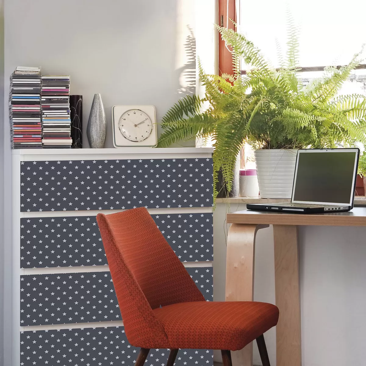 Brico Transform Zelfklevende Decoratiefolie Stars Grijs 45X200Cm Cheap