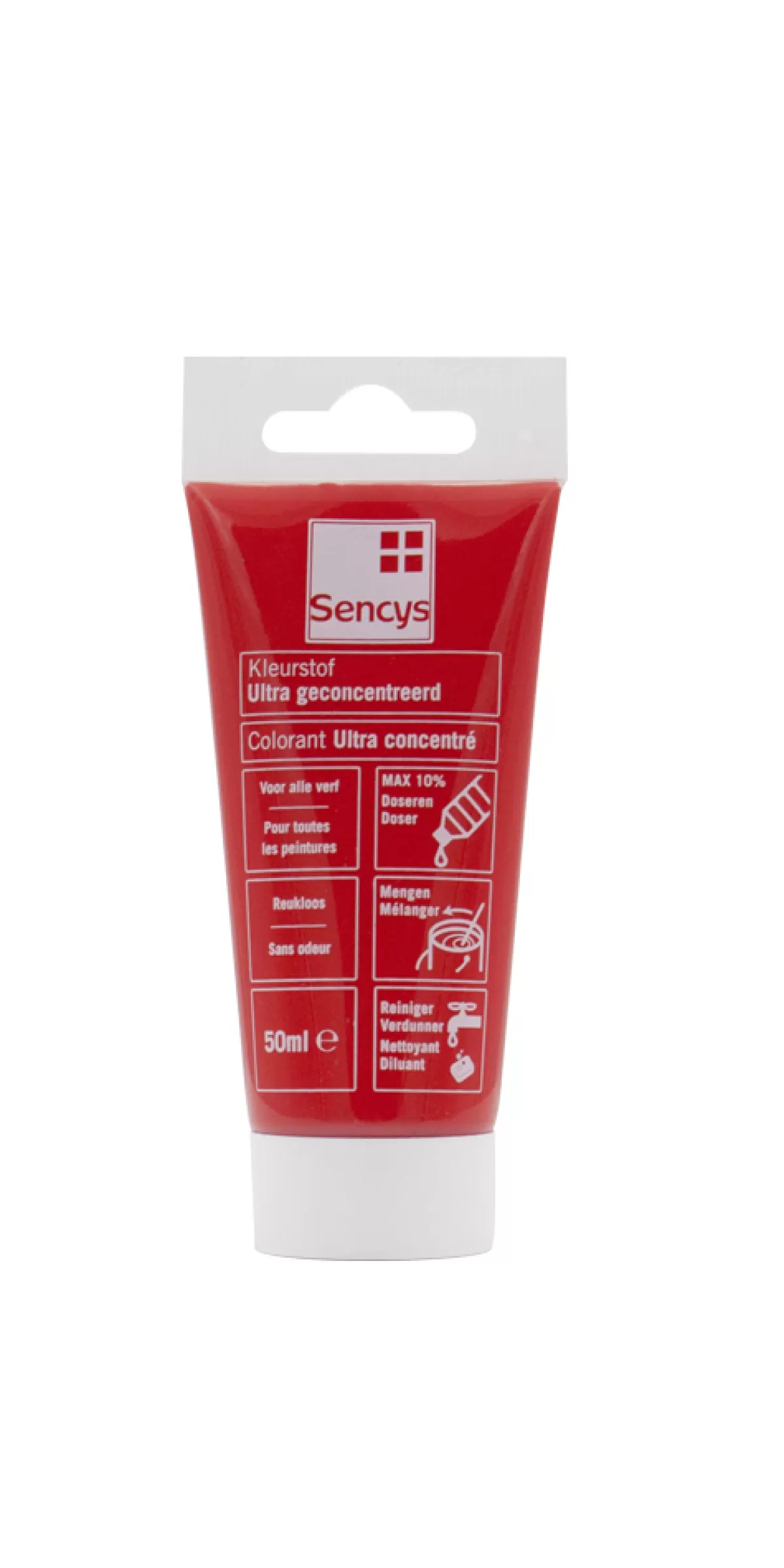 Brico Decoratieve Verf-Ultra Geconcentreerde Kleurstof Voor Verf Sencys Rood 50Ml