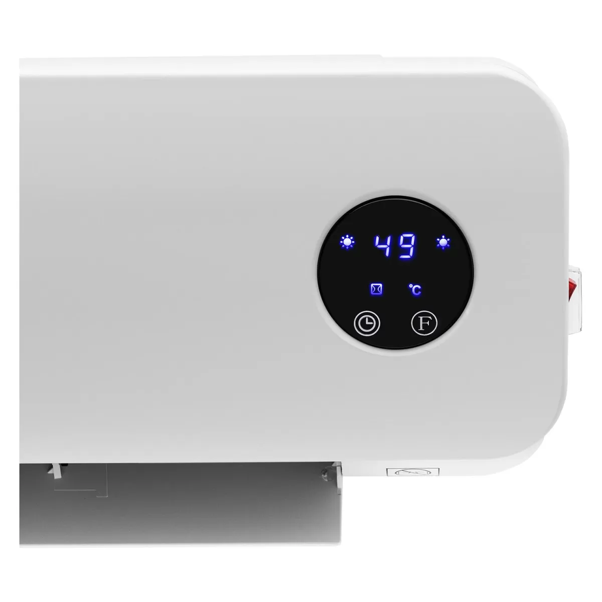 Brico Uniprodo Wandverwarming - Keramisch - 10 - 49 °C - 1000/2000 W - Afstandsbediening - Extra Slank