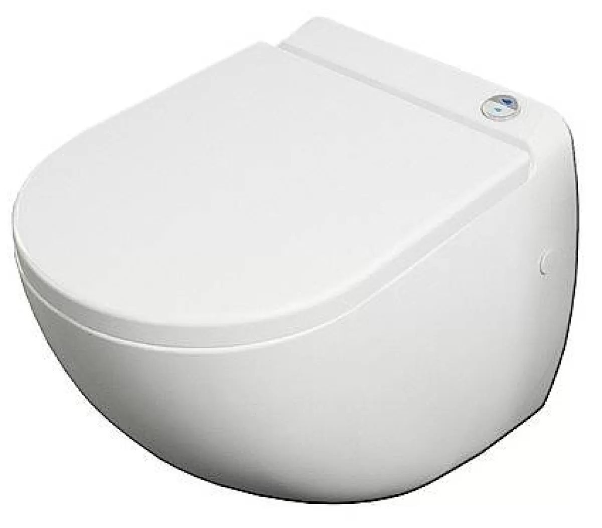 Brico Van Marcke Go Wandcloset Met Vermaler +Dubbele Spoeling 2/4L +Toiletzitting Wit Cheap