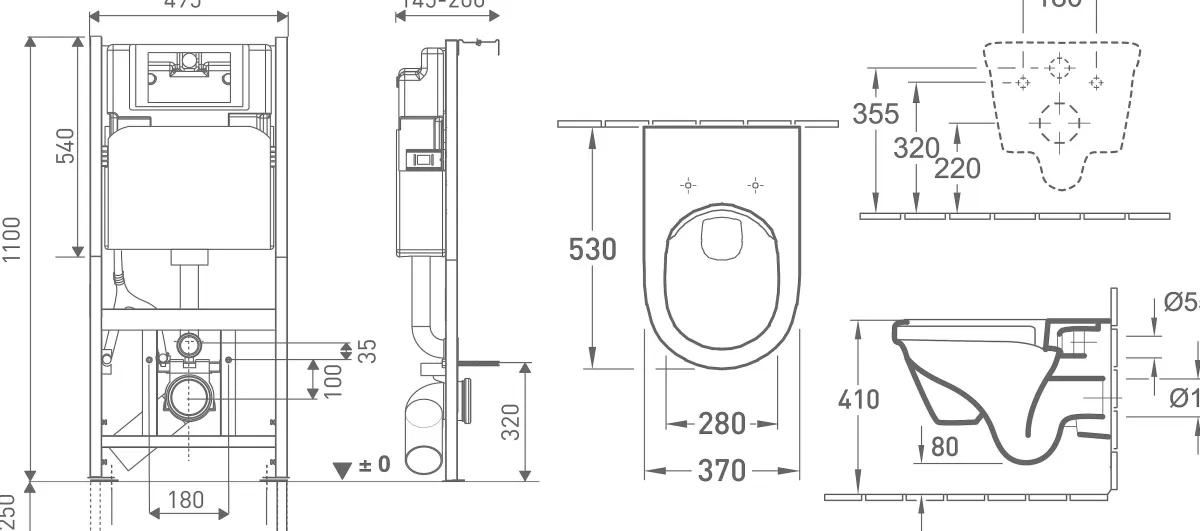 Brico Van Marcke Inbouwreservoir Set | Geberit Spoeltechniek I Soft-Close Toiletzitting | Randloos Toiletpot Online