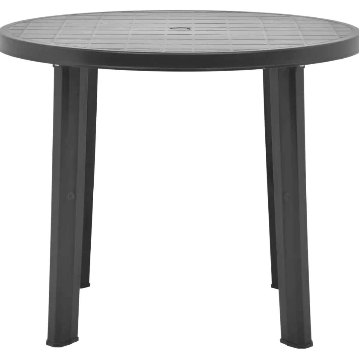 Brico Tuintafels-Vidaxl Tuintafel 89 Cm Kunststof Antraciet