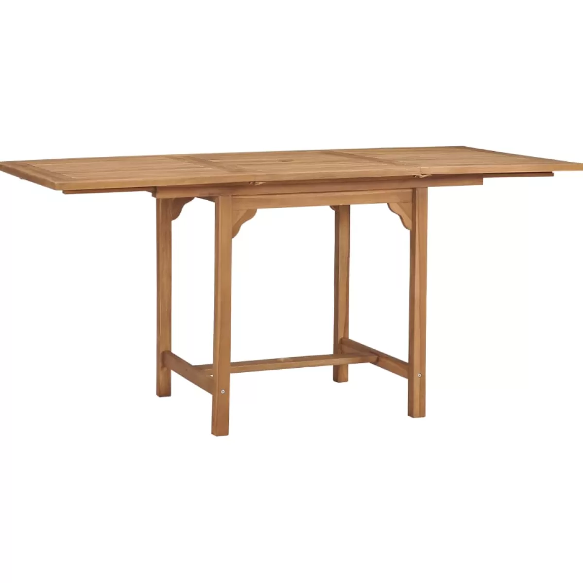 Brico Tuintafels-Vidaxl Tuintafel Verlengbaar (110-160)X80X75 Cm Massief Teakhout