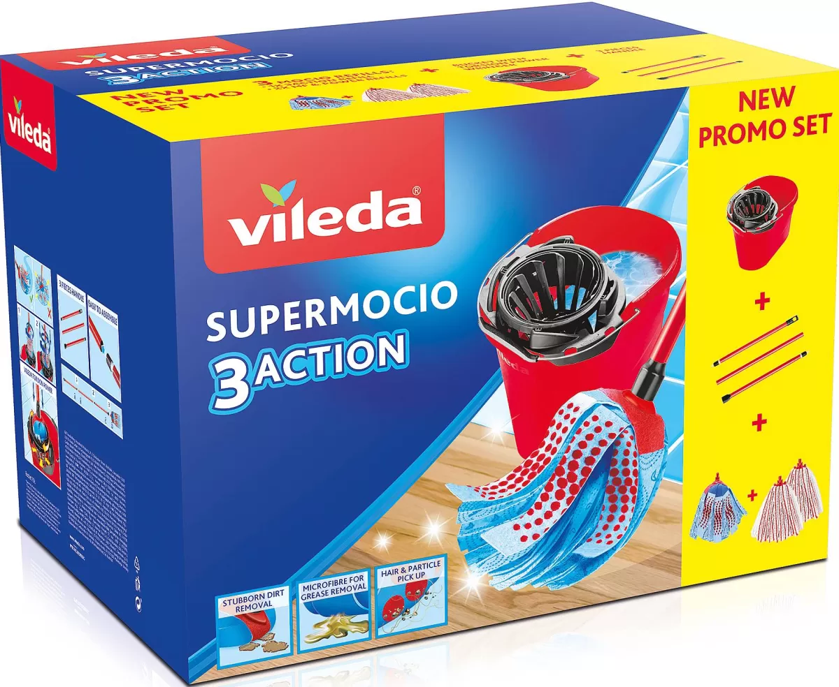 Brico Vileda Supermocio Mopset Box Hot