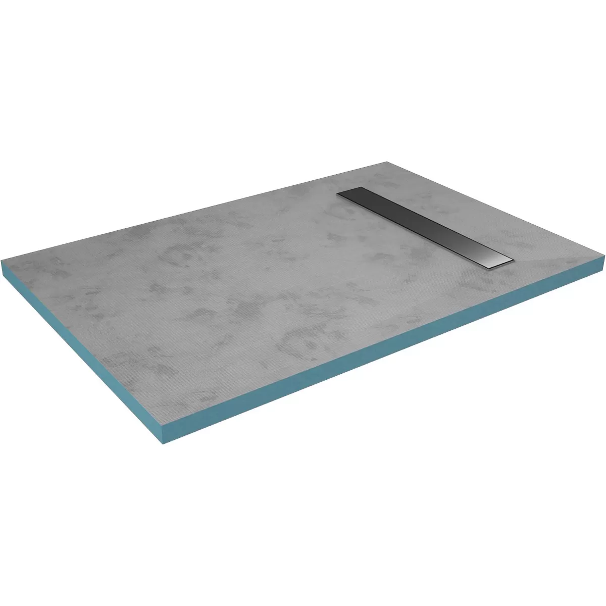 Brico Vlakke Betegelbare Douchebbak Met Lineair Verloop 120X 80 Cm Grijs Fashion