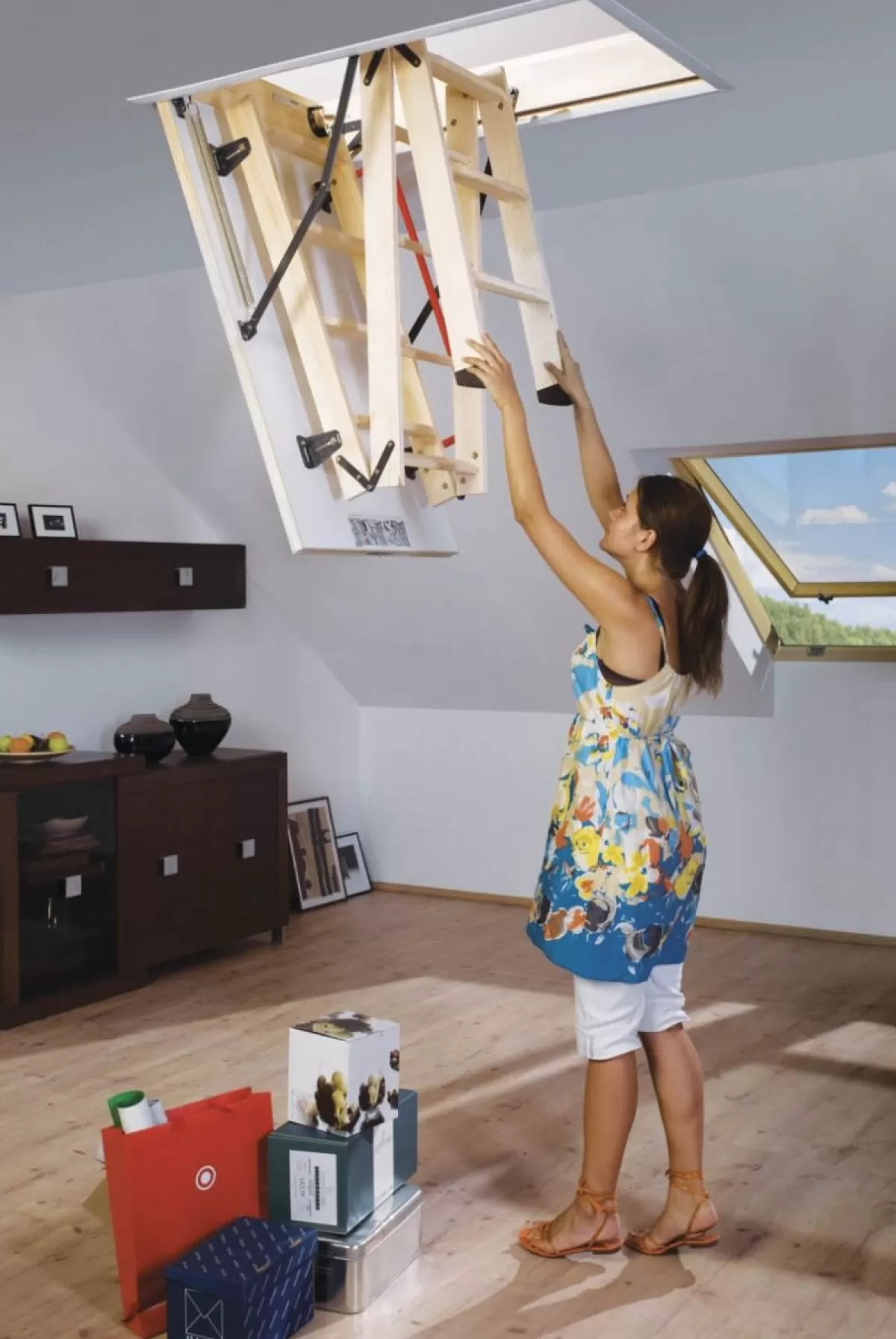 Brico Zoldertrappen-Vlizotrap Lws 280 Cm Hoogte, Bak 20 Cm Hoog - 70 X 120 Cm