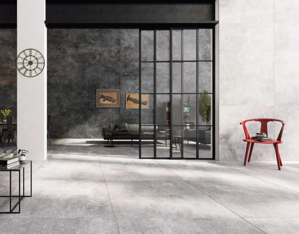 Brico Wand- En Vloertegel Urban Grey Groot - Keramiek - Grijs - 60X120Cm - Pakketinhoud 1,44M²