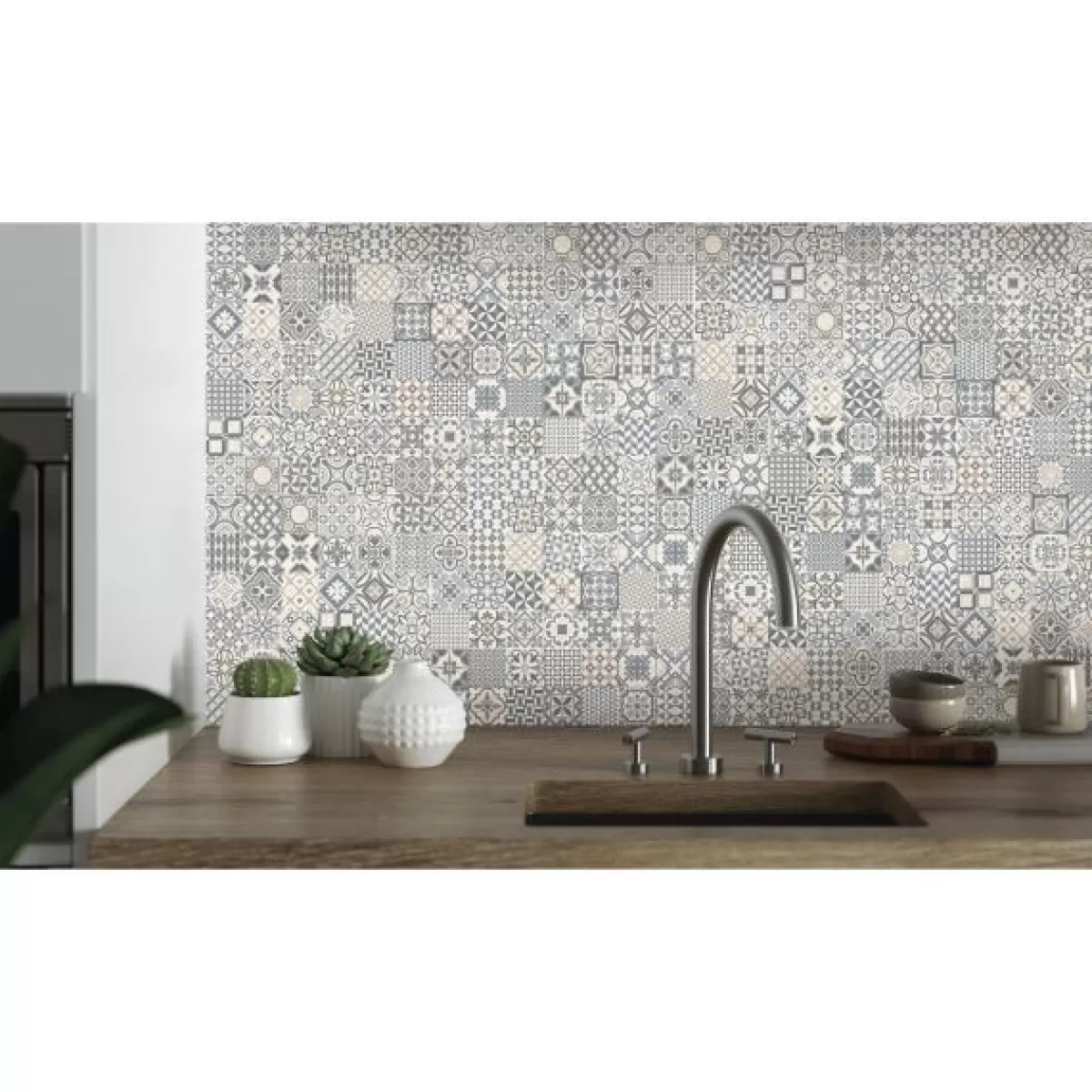 Brico Wandtegel Heritage - Keramiek - Grijs - 32X62Cm - Pakketinhoud 1M²