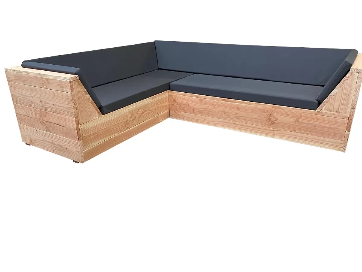 Brico Loungesets-Wood4You-Loungeset 6 Douglas 210X210 Cm-Incl Kussens