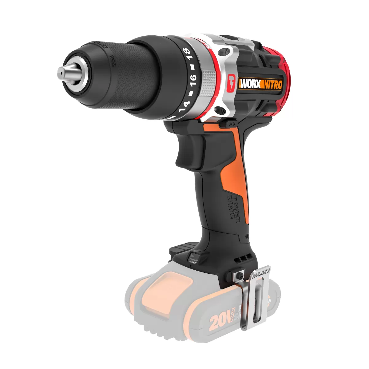 Brico Worx Accuboormachine Met Klopfunctie Wx354.9 20V (Zonder Accu) Best