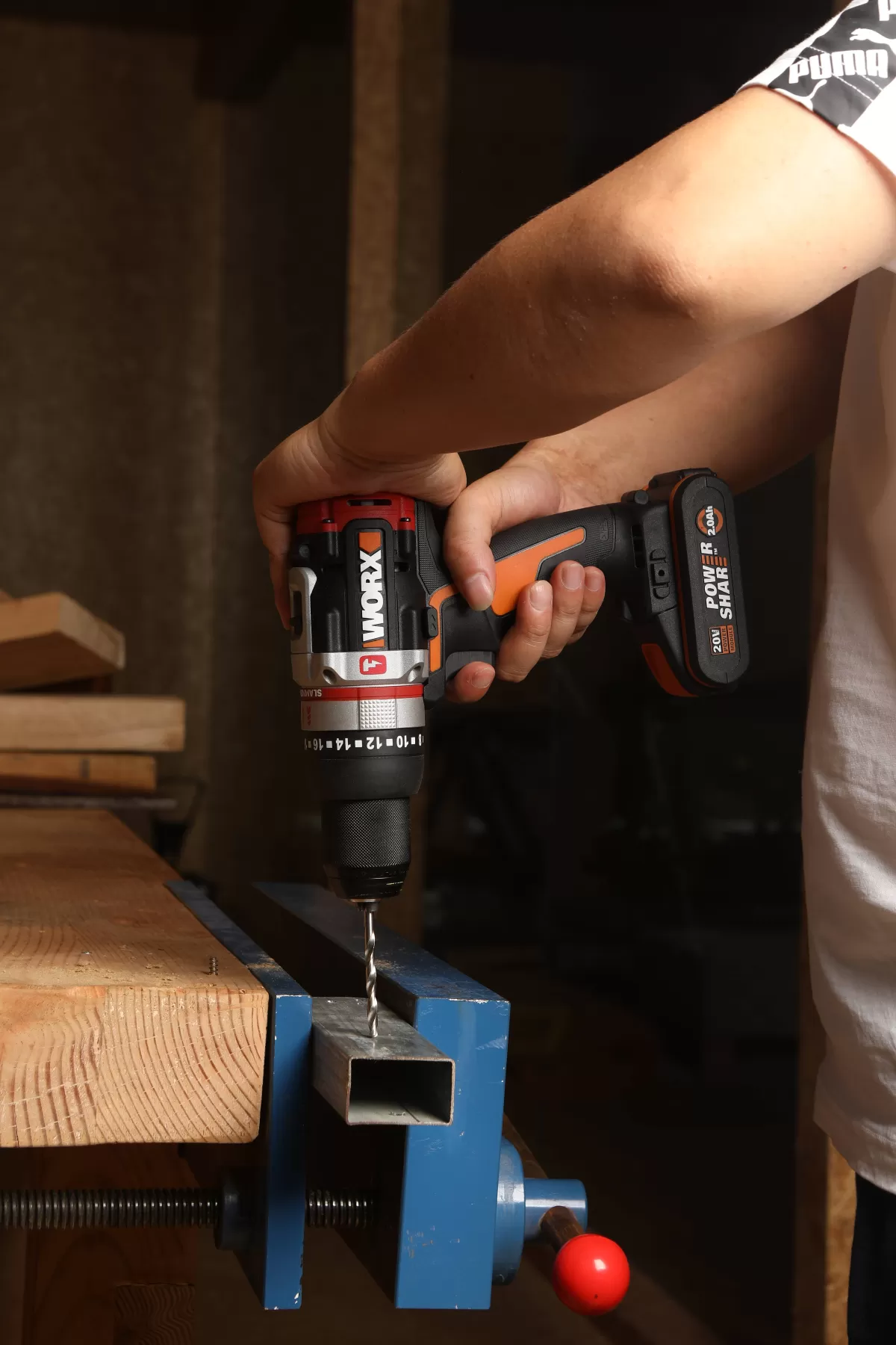 Brico Worx Accuboormachine Met Klopfunctie Wx354.9 20V (Zonder Accu) Best