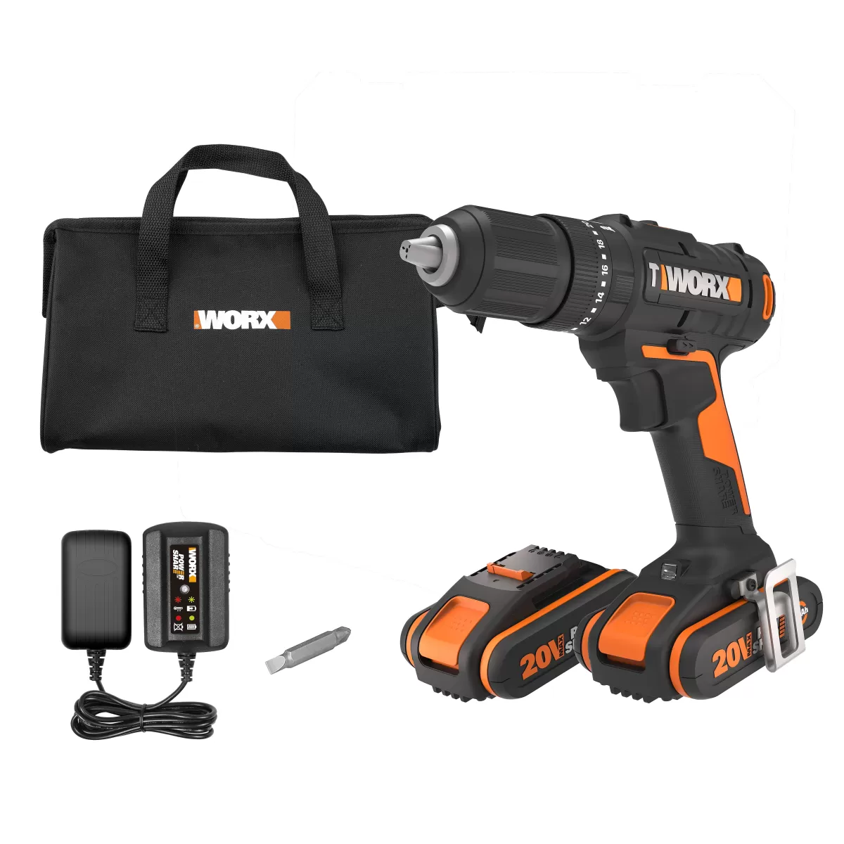 Brico Worx Accuboormachine Met Klopfunctie Wx370,1 20V (2 Accu'S) Store