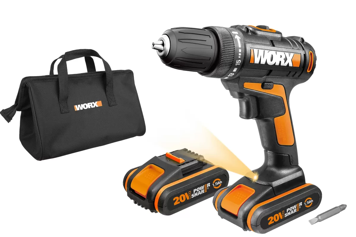 Brico Worx Accuboormachine Wx101 20V (2 Accu'S) Sale