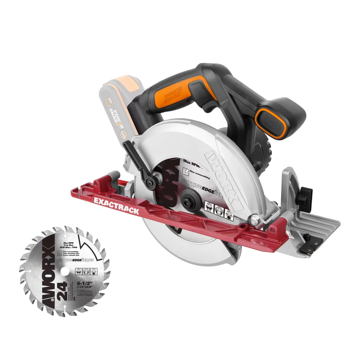 Brico Worx Cirkelzaag Wx530.9 20V (Zonder Accu) Discount