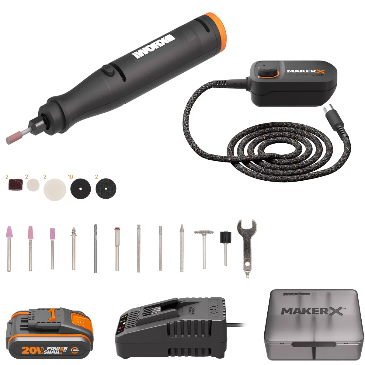 Brico Worx Multitool Op Accu Makerx Wx739 20V (1 Accu) Discount