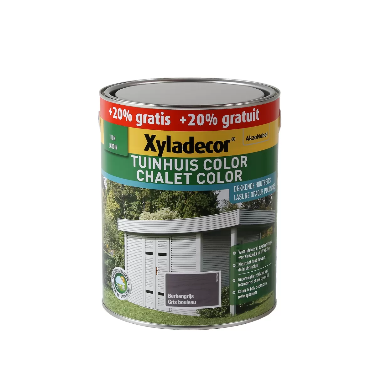 Brico Beits-Xyladecor Beits Chalet Color Berkengrijs Mat 3L