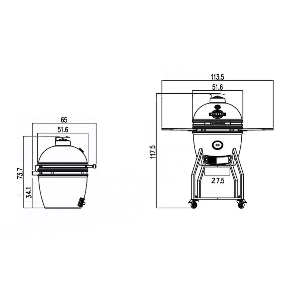 Brico Keramische Barbecue-Yakiniku Kamado Barbecue 16 M