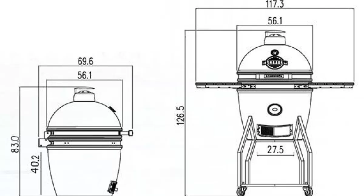 Brico Keramische Barbecue-Yakiniku Kamado Barbecue 19 L