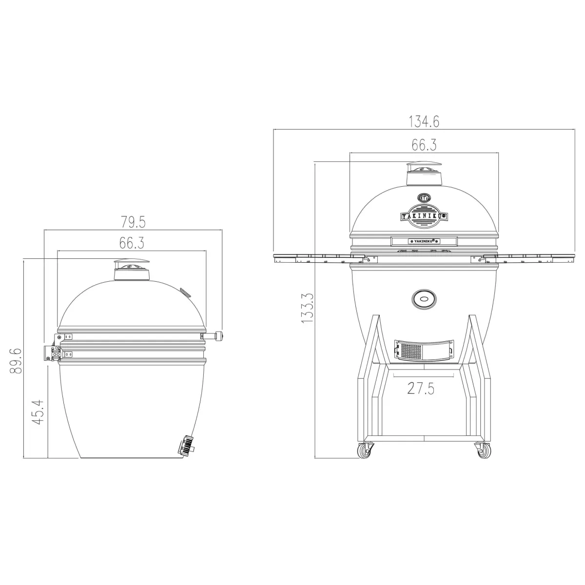 Brico Keramische Barbecue-Yakiniku Kamado Barbecue 22 Xl